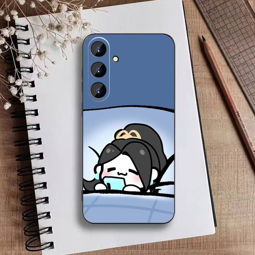 Cute Trendy Wuxia  Phone Case For Samsung Galaxy A73,21,22,32,71,53,52,51,80,5G Soft Black Cover