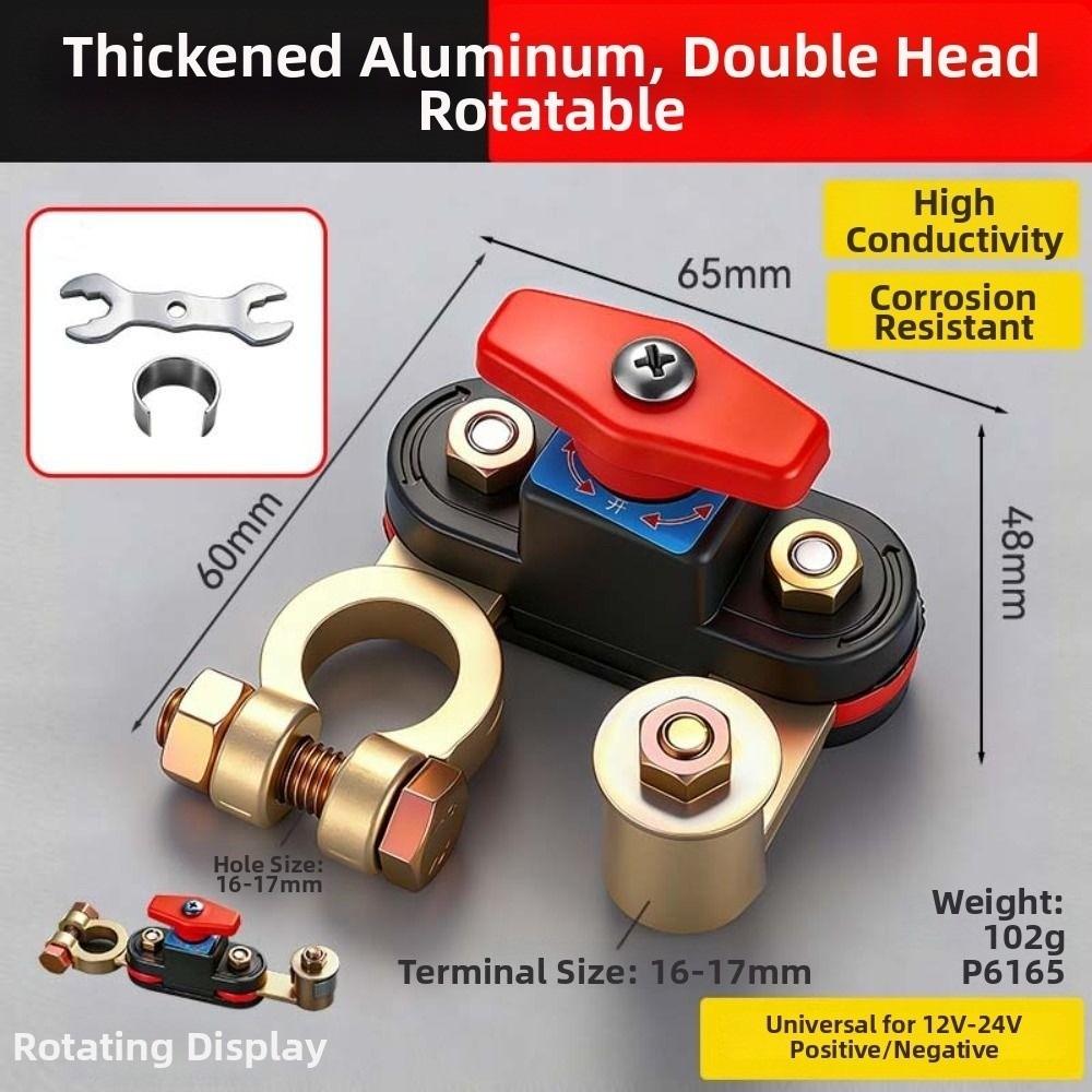 

Brass Battery Switch Anti-Leakage Battery Cutoff Switch Car Battery Disconnect Switch Car Owners B