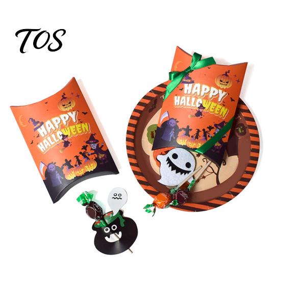 Theme Decor 10 Pcs Halloween Cardboard Candy Boxes for Kids, Cute Trick or Festival Snack Packs Treat Containers Snacks Cookie Small Gifts,