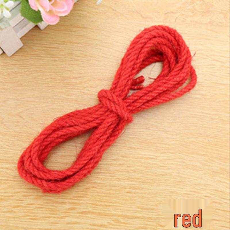 5mm Colored Sisal Rope for Cat Tree DIY, Handmade Hemp Rope for Ornaments, Tube Wrapping, and Flower Pot Decoration