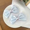 Ribbon Bow Hair Clip 2000s Style Side Clip Bow Diamante Gothic Bow Style Large Bowknot Balletcore Large Size