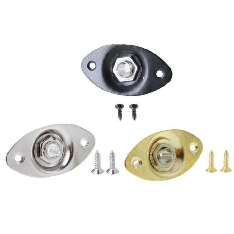 Electric Guitar Jack Output Jackplate Indented Curved Output Socket With Screws