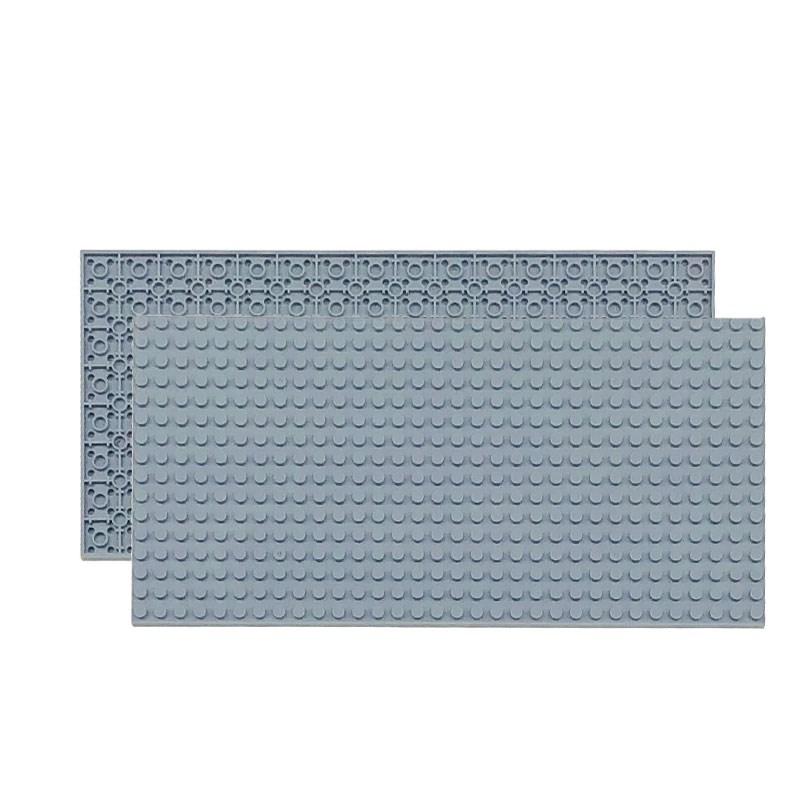 16x32 Double-sided Base Plate Base Plate Transparent ideal for Figures Construction Bricks Playthings ideal for Kids City Plates Plastic Material