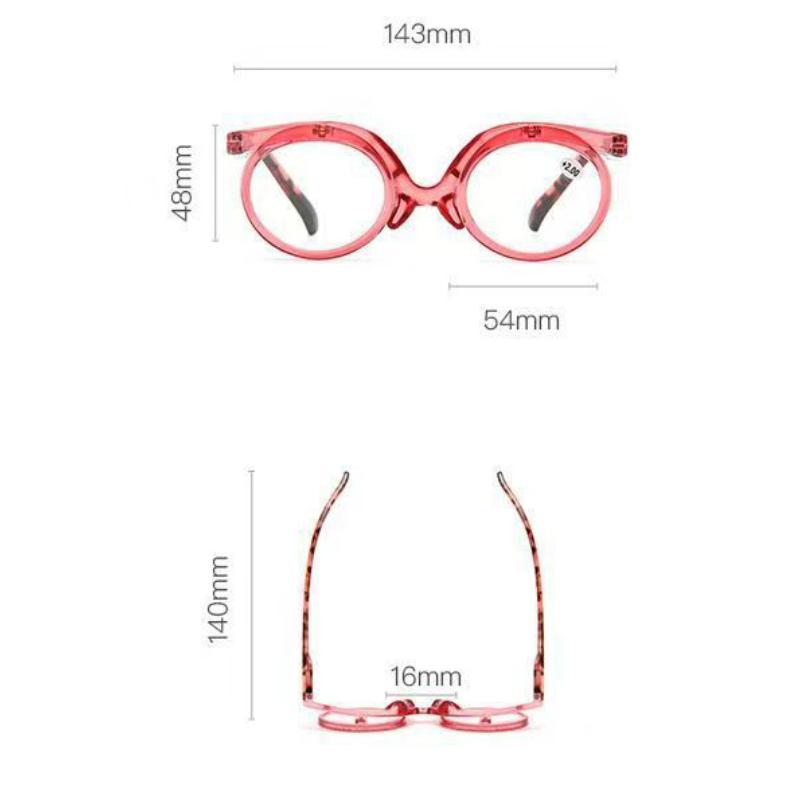 Vintage Single Piece Flip Reading Glasses Men Hyperopia Eyewear Women Fashion Makeup Reading Eyeglasses