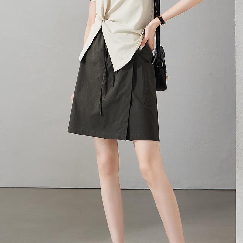 SOFSIL Women's High-Waist Cargo Drawstring Skorts