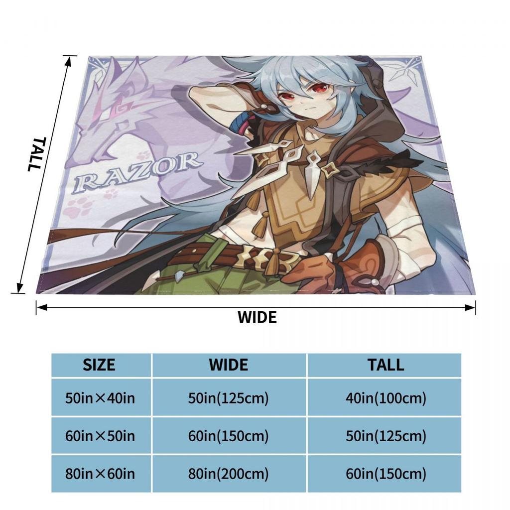 Anime Breathable Super Warm Soft Blanket for Bedding Travel Blanket Flannel