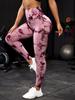 Women's Tie Dye Nine Tenths Leggings High Waist Yoga Pants Soft Stretchy Workout Running Pants Breathable Comfortable