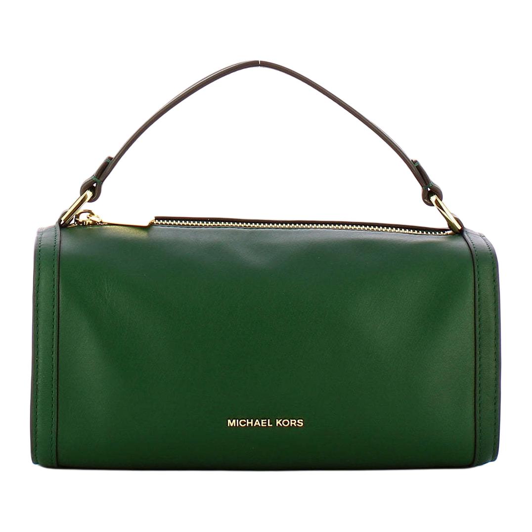 

Michael Kors MK Orchard Gold Hardware Zipper Closure Leather Shoulder Crossbody Handbag Small Women Handbag Green 32F4G5OC5L-BOSCO Basic Set (Bag+Dust Bag)