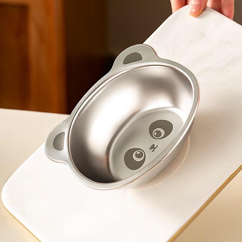 Panda 316 Nerezová ocelová sada dětských jídelních misek