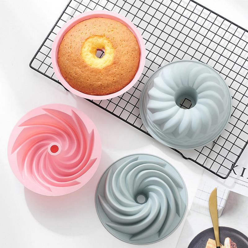 6-tums Bakform Kakform Hushåll Ångbar Silikon Bakform Non-stick Rund Köksbakverktyg LS