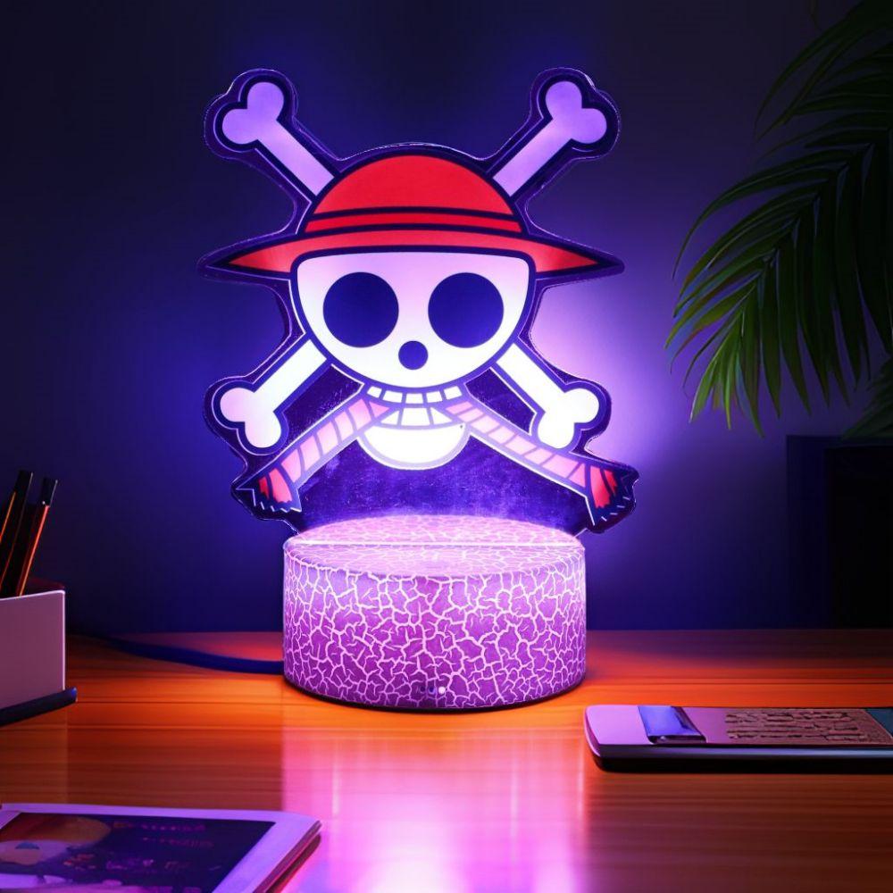 Actionfigur One Piece Luffy Zoro Anime Figuren 3D Lampe PVC Action Sammlermodell Spielzeug LED Nachtlicht Kinder Weihnachtsgeschenk