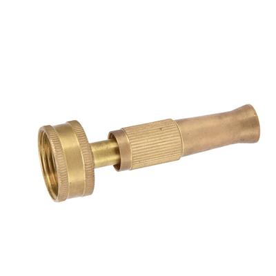 3pcs 3/4 Inch Adjustable Twist Nozzle Female Thread End Solid Brass Solid Brass Hose Nozzle Heavy Duty Hose Sprayer