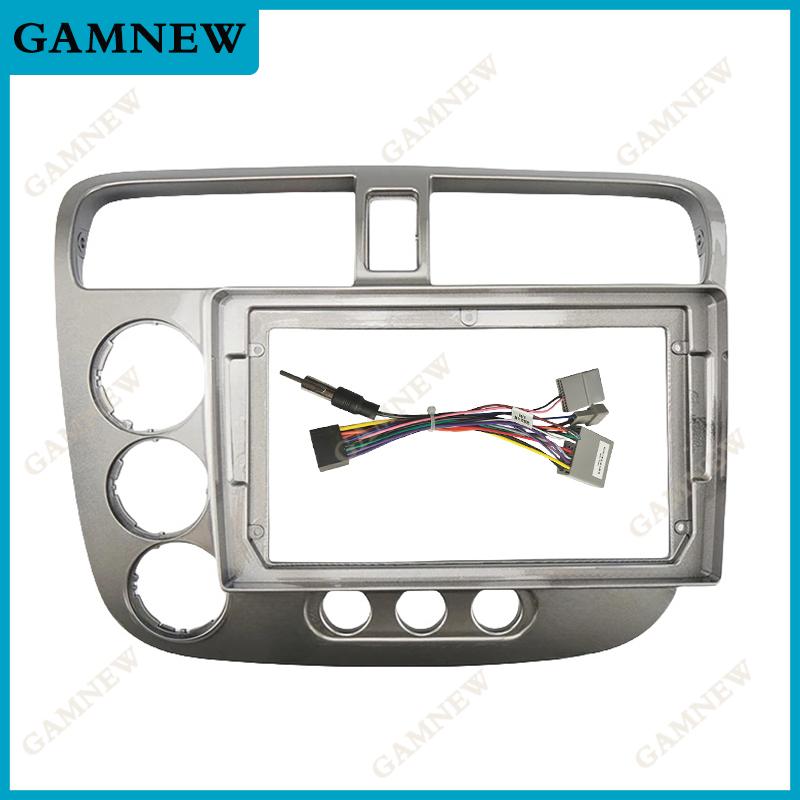 9 Inch Car Fascia Frame Adapter For Honda Civic Rebon 2001-2005 Android Radio Dashboard Fitting Panel Kit Face Plate