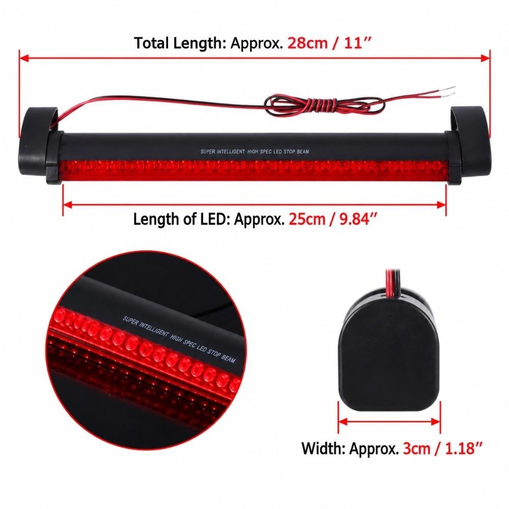 12V DC High Mount Brake Light 32 LED Stop Tail Light Universal Warning Lamp