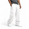 Men's Lined Cargo Pants with Cuffs , Loose Fit Multi Pocket Casual Trousers