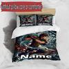 3pcs Duvet Cover Set (1*Duvet Cover + 2*Pillowcase, Without Core), Custom Name Final Fantasy Pattern Bedding Set, Home Bedroom Decor Gift