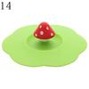 New 10cm Cute Reusable Cap Suction Cup Cover Dustproof Silicone Cup Cover Leakproof