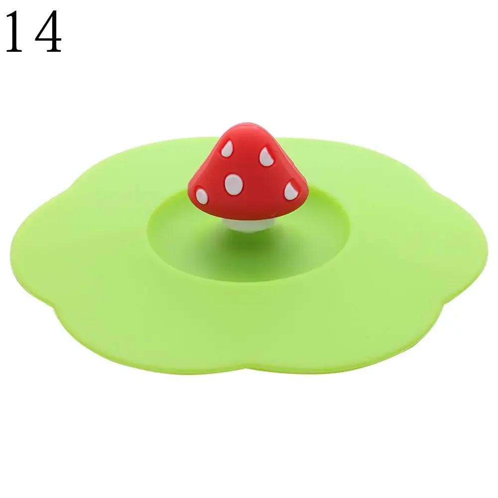 New 10cm Cute Reusable Cap Suction Cup Cover Dustproof Silicone Cup Cover Leakproof