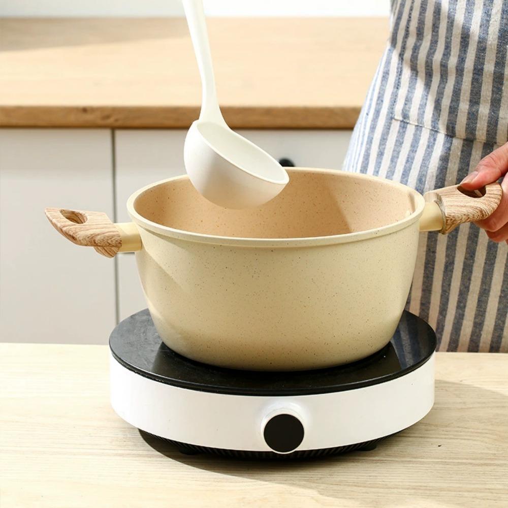 Nonstick Stock Pot Cooking Pot Aluminum, Soup Pot with Lid Non Stick Pot with Stay-cool Handle Non-Toxic Healthy Cooking