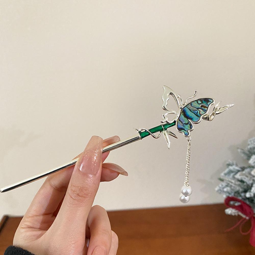 Hair Chopsticks Butterfly Hair Stick Tassel Hair Fork Butterfly Hanfu Hairpin Lady/Girls