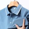 Men's Business Casual Short Sleeved Shirt Solid Color Polo Shirt Fashionable Breathable Comfortable Versatile Top