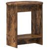 Side Table Smoked Oak 50 X 39.5 X 55 Cm Engineered Wood