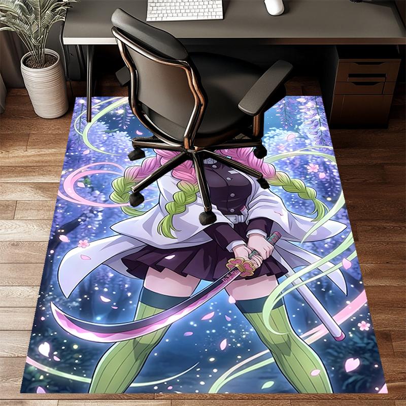 Mitsuri Kanroji1Printed Area Rug Carpet for Bedroom Living Room Home Decor Rugs Mat Non Slip Mat Rug for Bedside