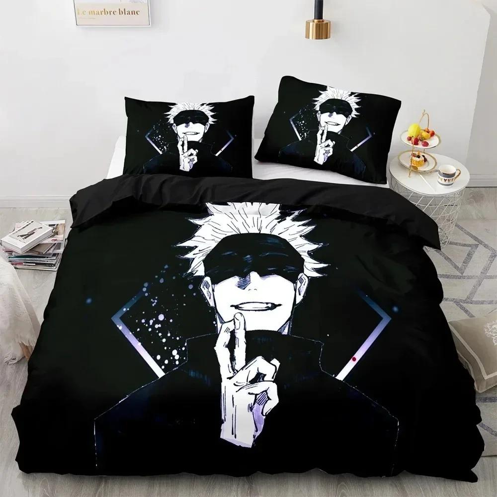 Comforter Jujutsu Kaisen Bedding Set 3D Printed Suitable For Bedroom Kids Home Textile