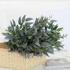 Artificial Salix Leaf 5 Forks Realistic Greenery Flexible Stems No Watering Maintenance Faux Plant Home Decor
