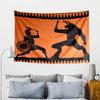 Ancient Greek Warriors Printed Tapestry, Wall Hanging,Livingroom, dormitory, Large Wall Decor, Fabric Decor Fan Birthday Gifts