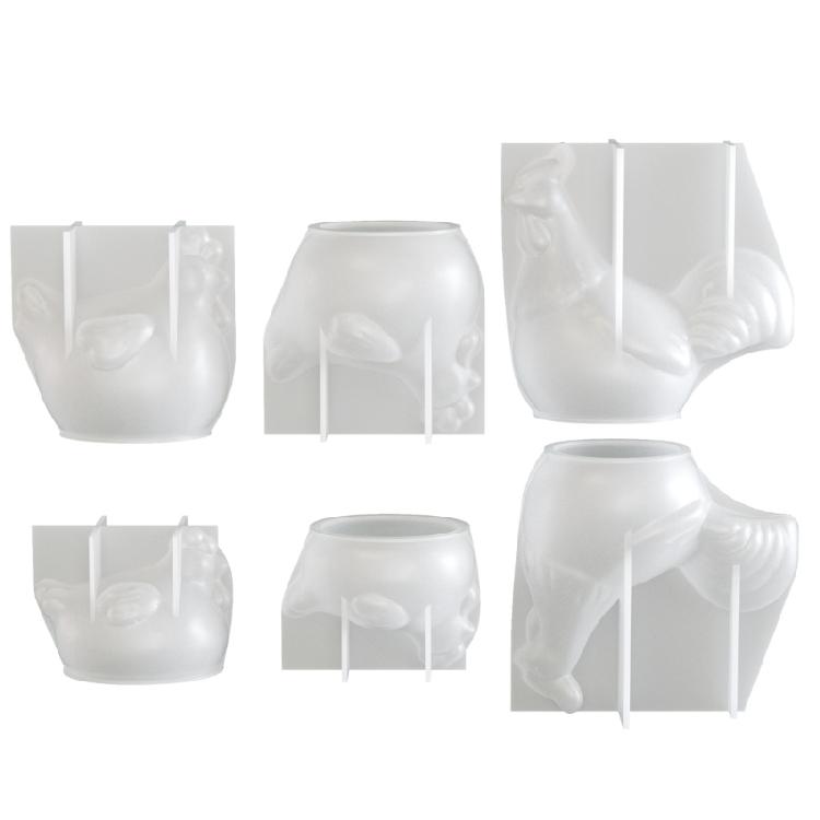 Chicken Shape Silicone Mold Perfect for Candle Making Heat Resistant Texture Home Decoration Creative Project Gift Set