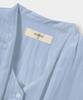 Yujen Soft Tie Button Blouse_Sky Blue