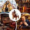 Whiskey Bottle Bulldog Decorative Alcohol Decanter Alcohol Decanter for Restaurants Shelves Collectible Liquor Bottle