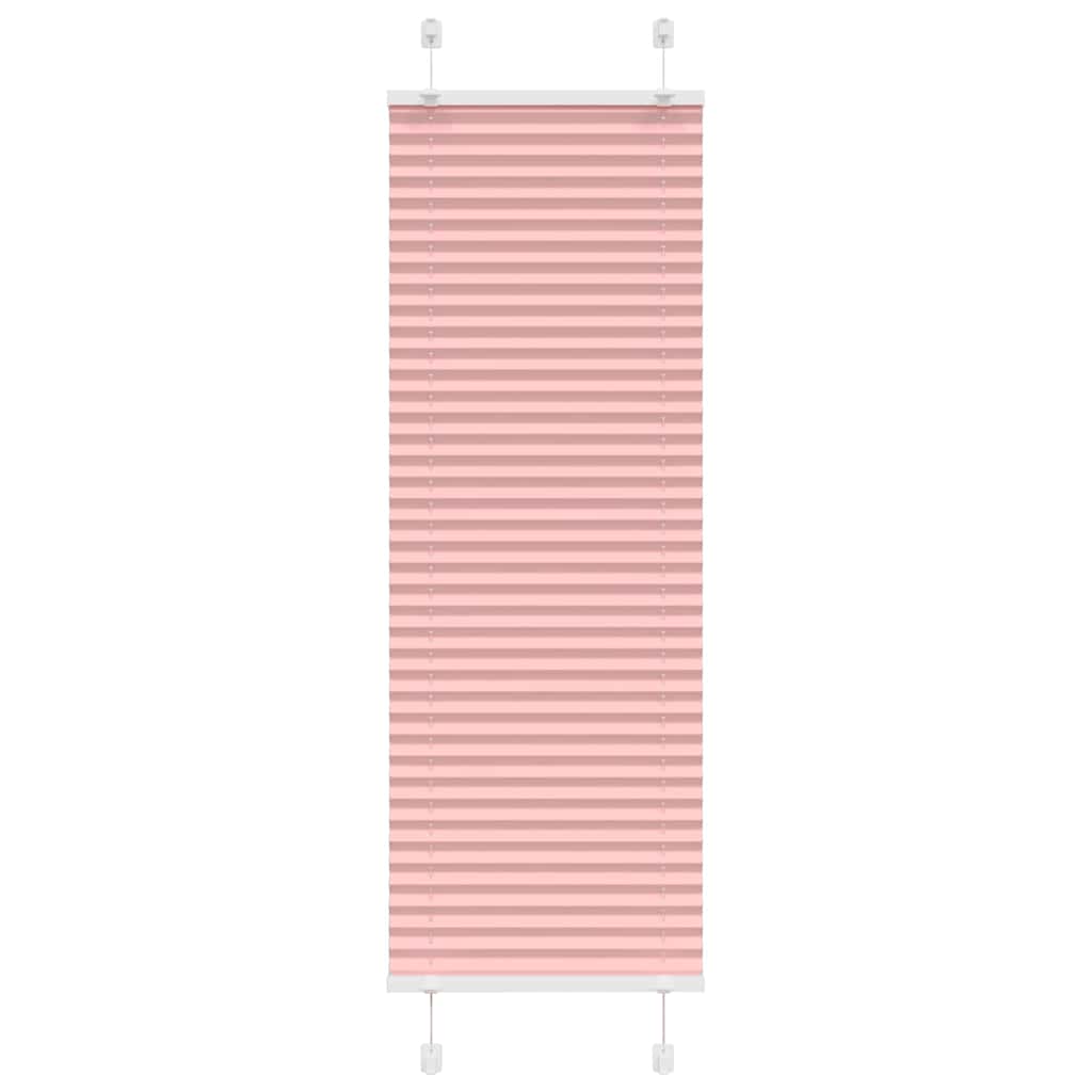 Pleated Blind Pink 40x100 Cm Fabric Width 39.4 Cm Polyester