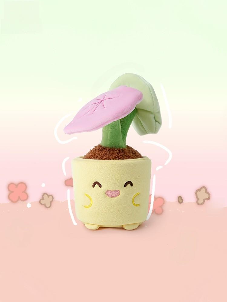 Aloe Mushroom Tulip Begonia Plant Pottery Design Plush Toy For Room Decor