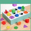 Wooden Educational Shape And Color Sorting Box For Childrens Cognitive Skill Building