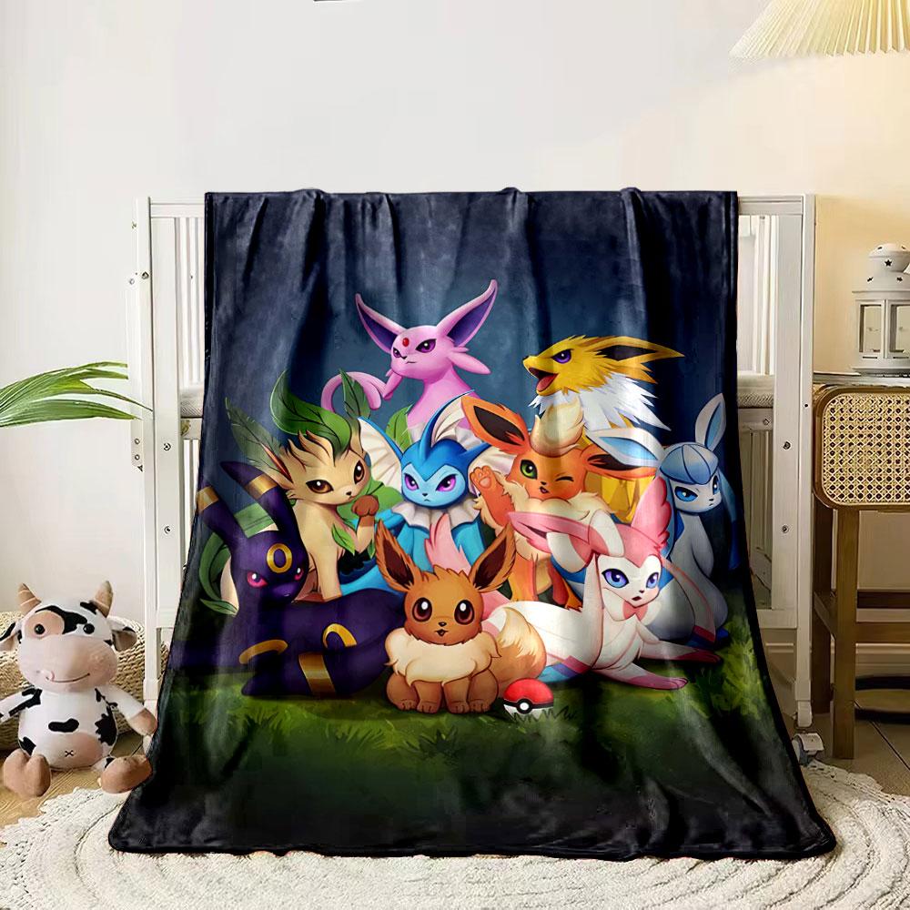 

A group of colorful, stylized animal-like creatures in various poses. for all seasons blanket lunch break throw gift 80cm x 120cm