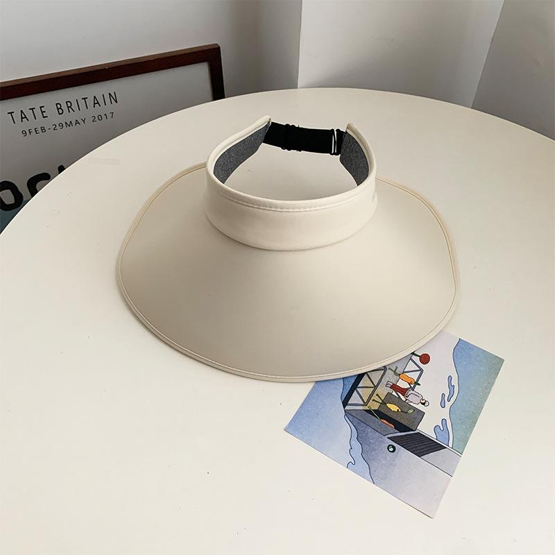 Summer Big Brim Sun Protection Hat Women's Anti-purple Line Empty Top Sun Hat Cycling Face Cover Sun Hat