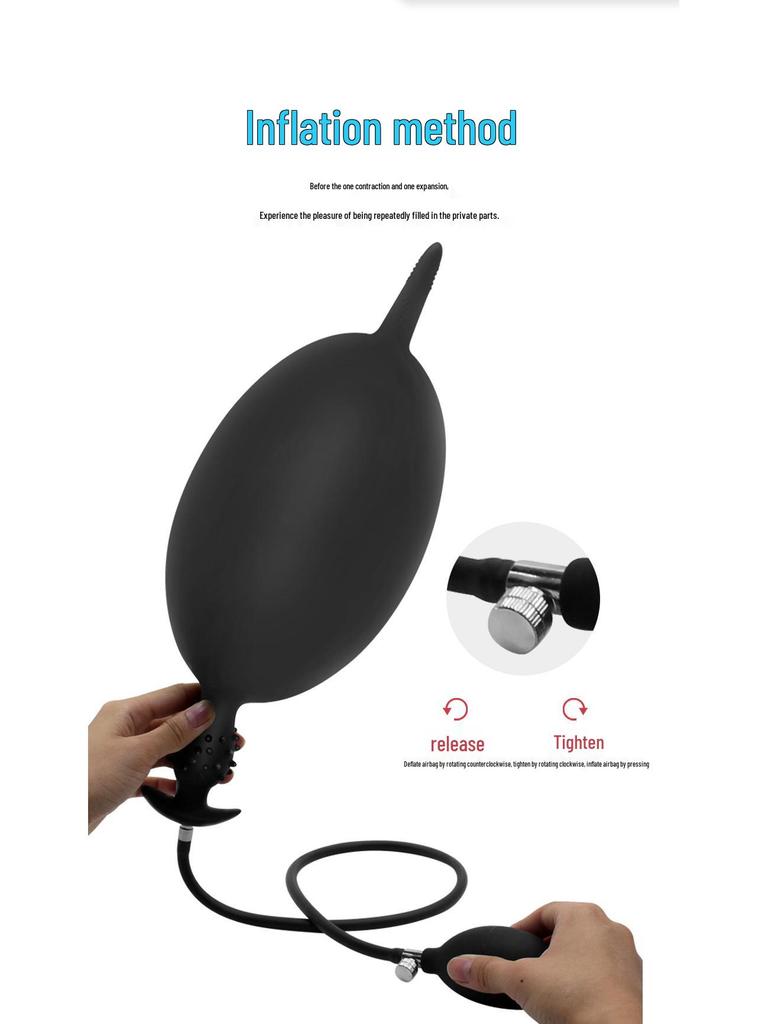 Large Inflatable Butt Plug & Prostate Dilator Toy