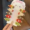 5pcs/set Baby Cute Mini Chocolate Ice Cream Style Hair Accessories Versatile Hair Cards for Children And Hair Clips Creative Cartoon