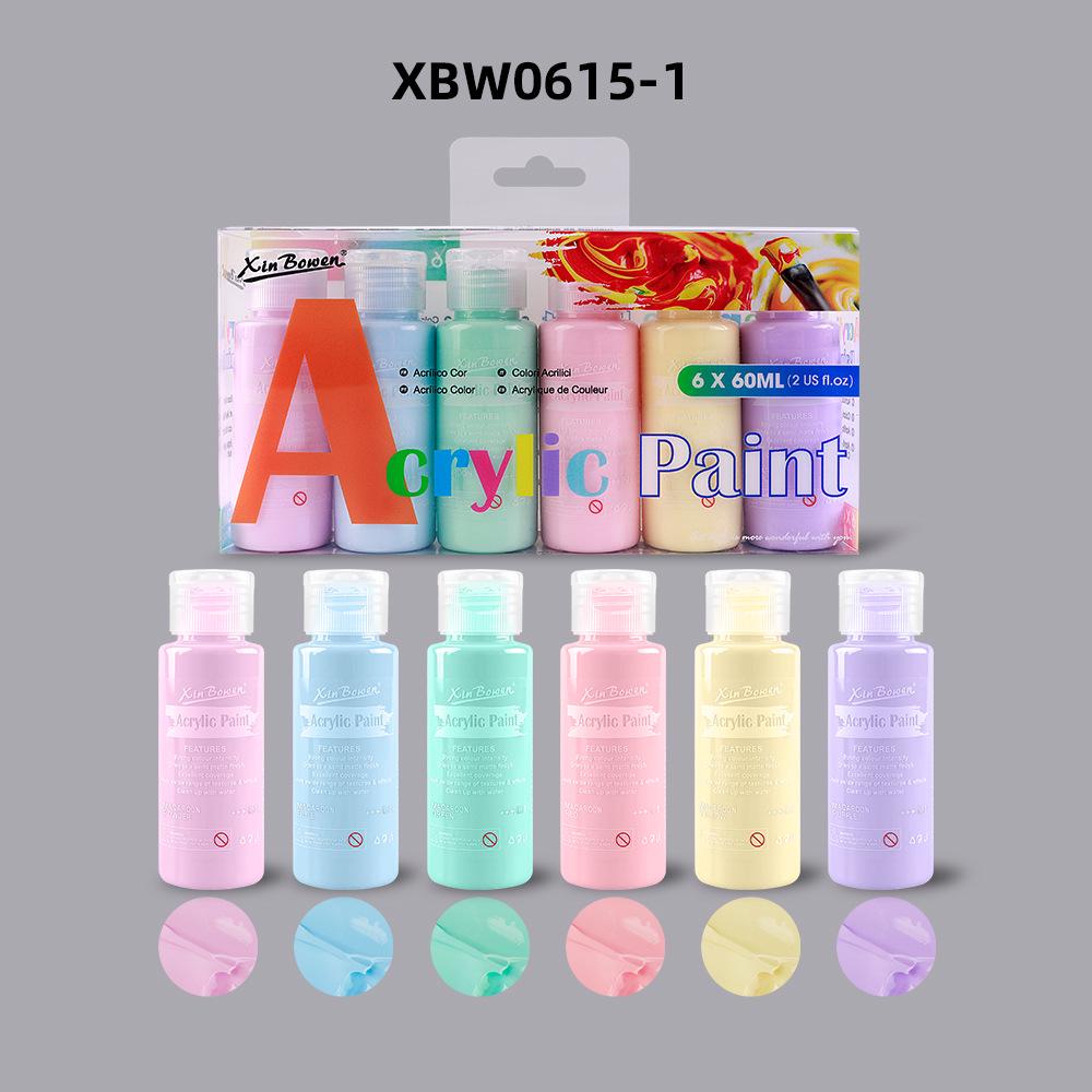 Acrylic Paint Set - 12 Colors, 500ml, Waterproof, Ideal for Art Students and DIY Projects