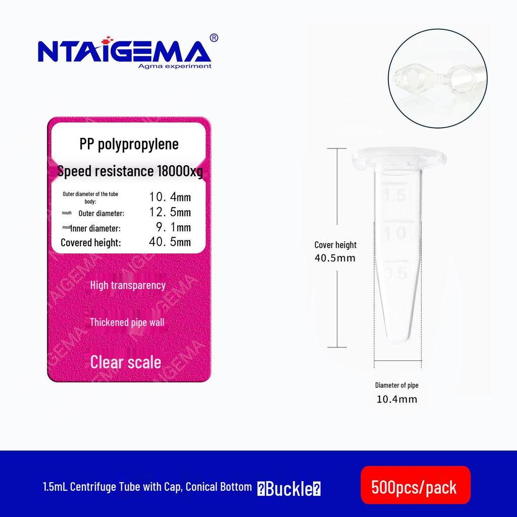 Disposable Plastic Centrifuge Tubes with Graduation Marks: 0.2/1.5/10/15/20/50/100ml