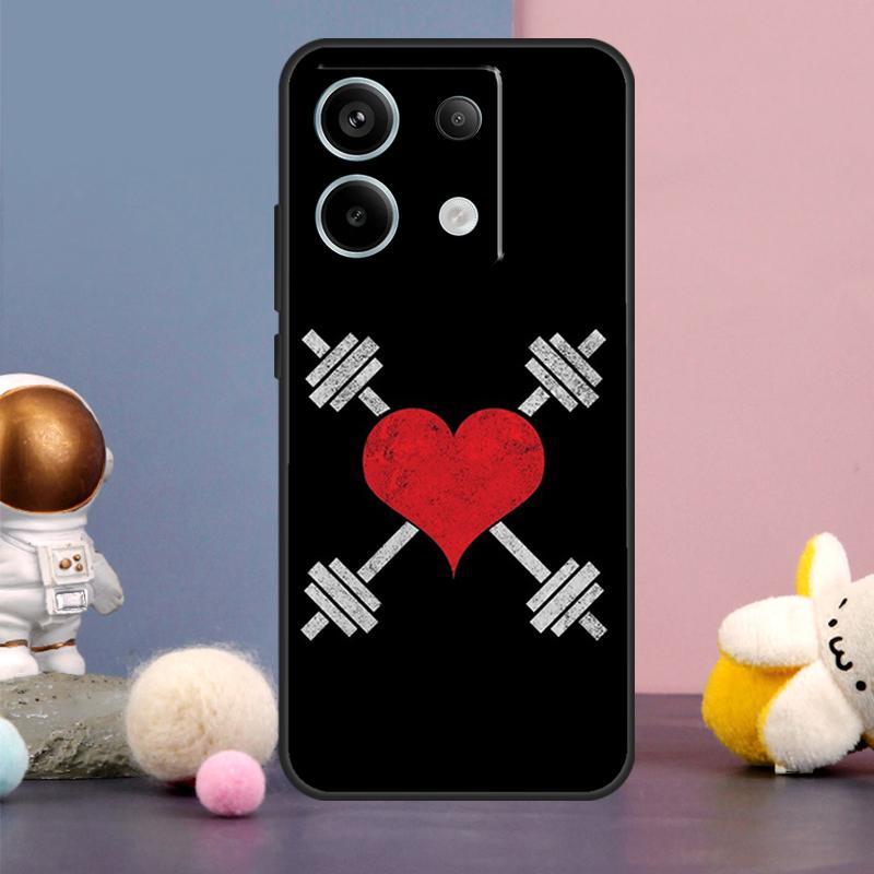 

Bodybuilding Gym Fitness Case For Xiaomi Redmi Note 9 10 11 12 13 Pro Plus 12S 11S 10S 9S Remdi 12 13 C 9C 10C Cover Redmi Note 12S