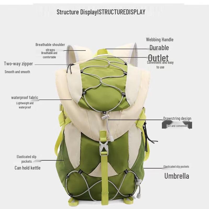 

Li Kun Outdoor Waterproof Folding Backpack