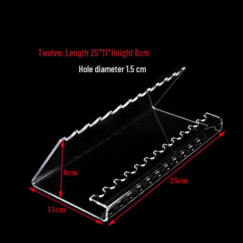 Clear Acrylic Pen and Pencil Display Stand with Customization Options