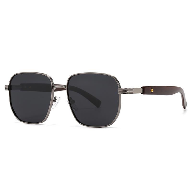 New Fashion Men Driving Sunglasses Retro Spring Leg Driving Outdoor Sports Metal Rectangular Decorative Glasses Women Uv400