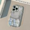 Simple Line Flower Pattern Mirror Surface Phone Case For iPhone 17 Pro Max Case 16 15 14 13 12 11 Pro XR XS 7 Plus 16E Air Cover