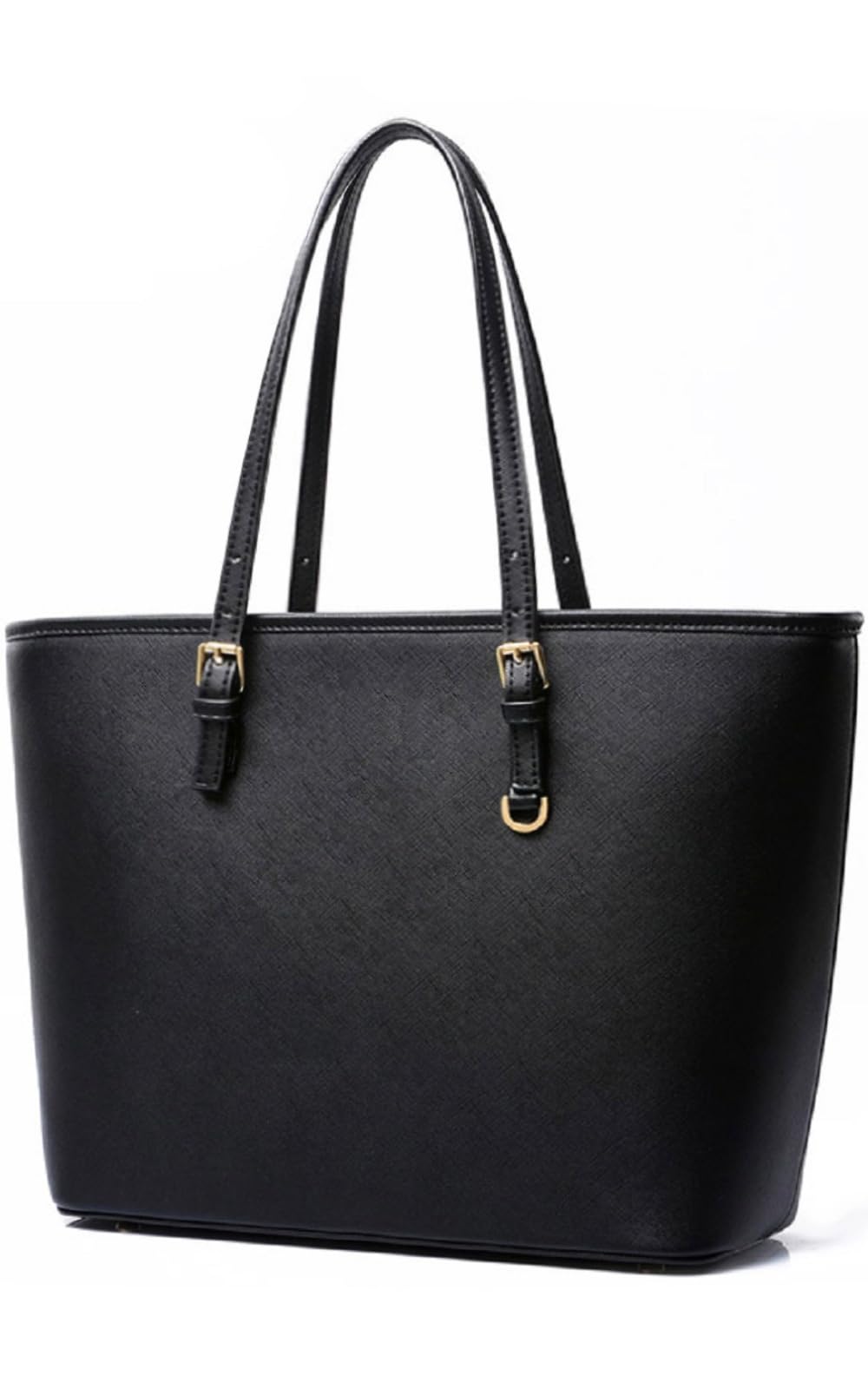 

Miwoluna Business Bag Tote Bag Recruit A4 PU Leather Black No Logo [Miwoluna] Women s