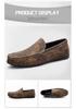 Men's British Style Breathable Leather Loafers: Soft Sole Slip-on Casual Driving Shoes