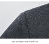 Men's Mid-Length Wool Coat with Removable White Goose Down Liner - Thickened Warm Windbreaker for Autumn/Winter Season